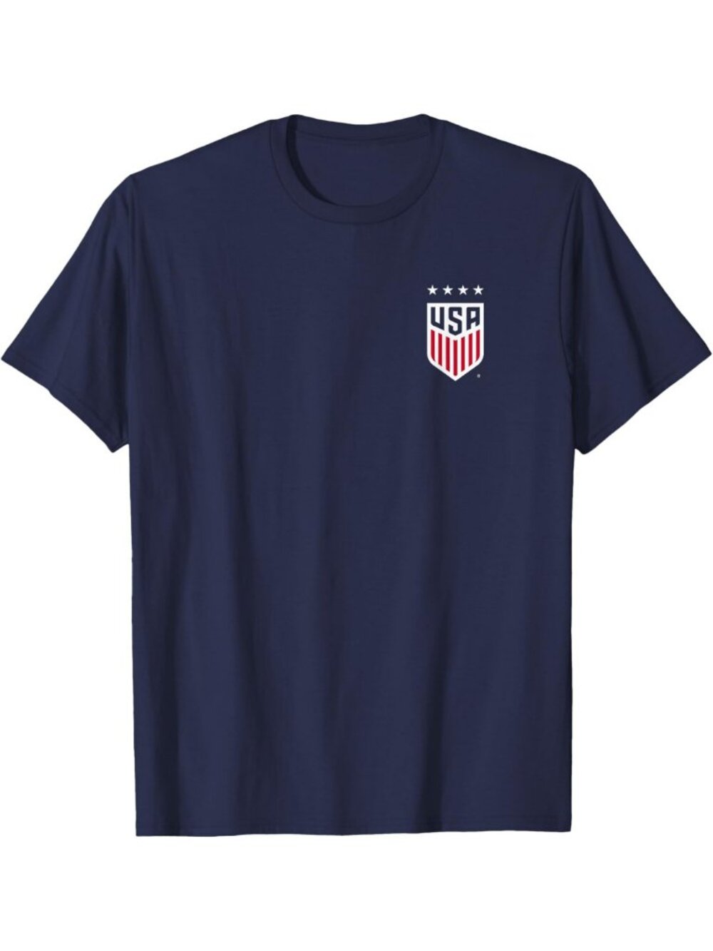 Navy USA Soccer Crest T-Shirt for Women & Men | Officially Licensed Tees